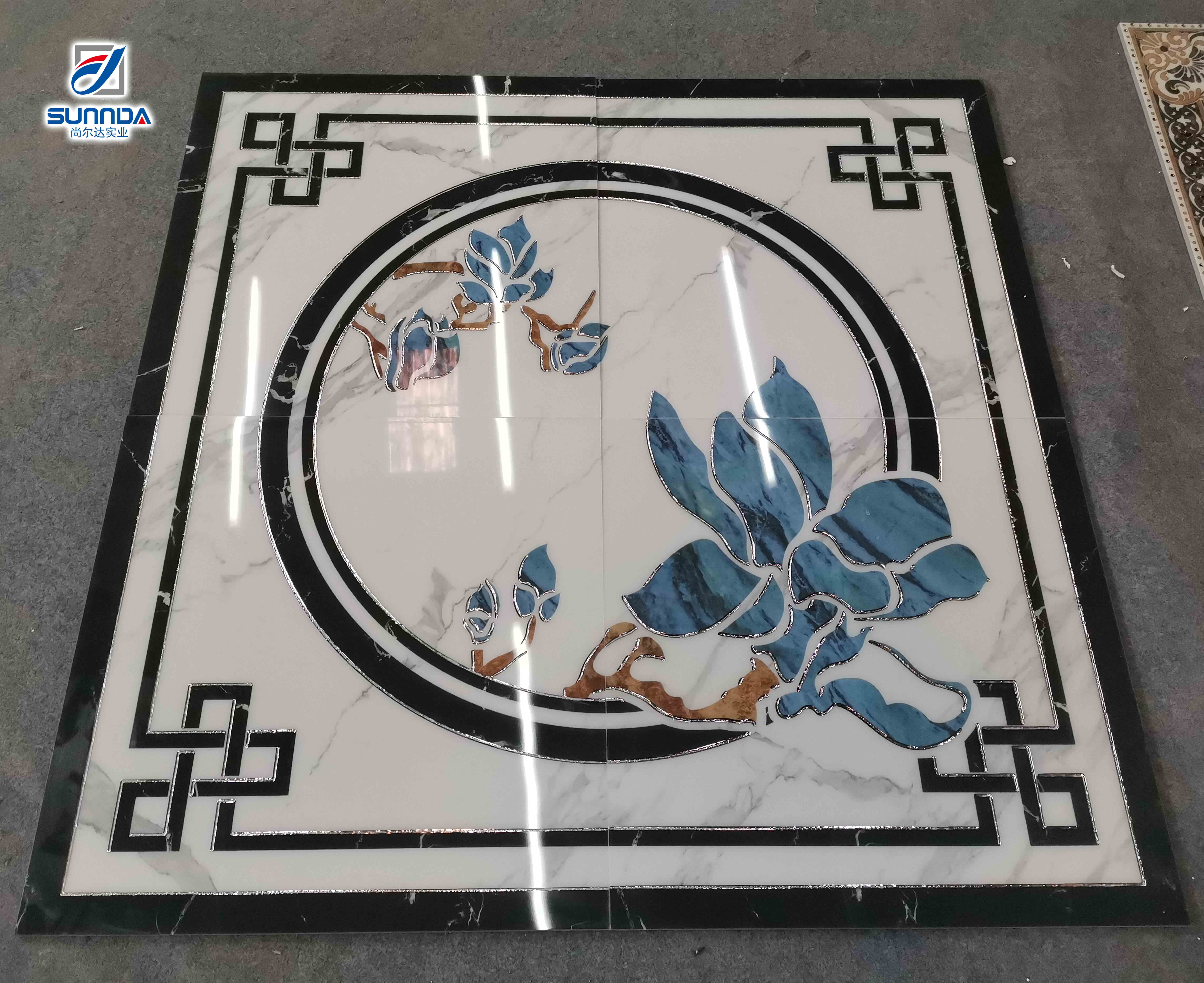 Golden carpet porcelain tiles 