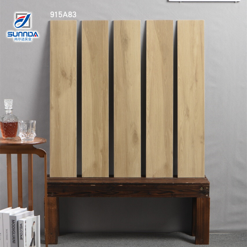 Wooden texture porcelain tiles 