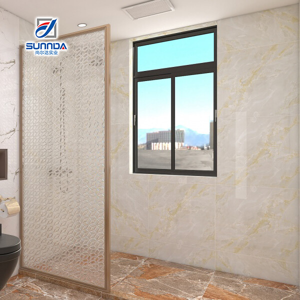 Glazed polished porcelain tiles