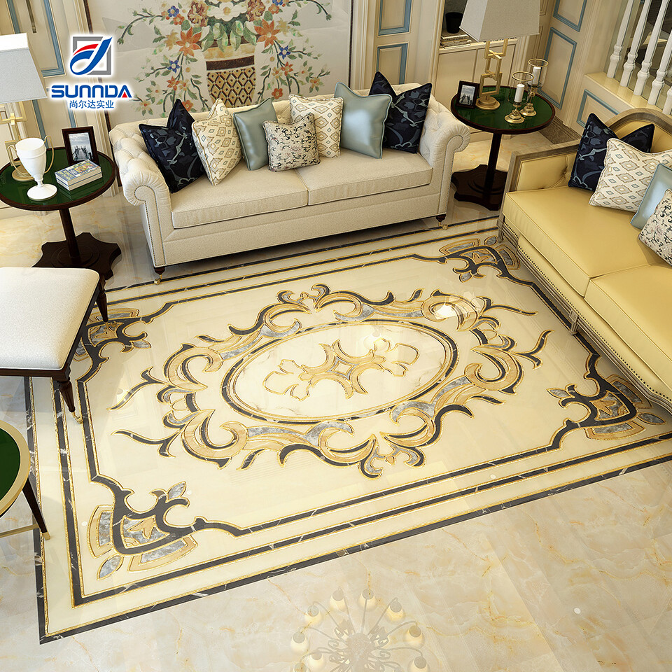 Golden carpet porcelain tiles 