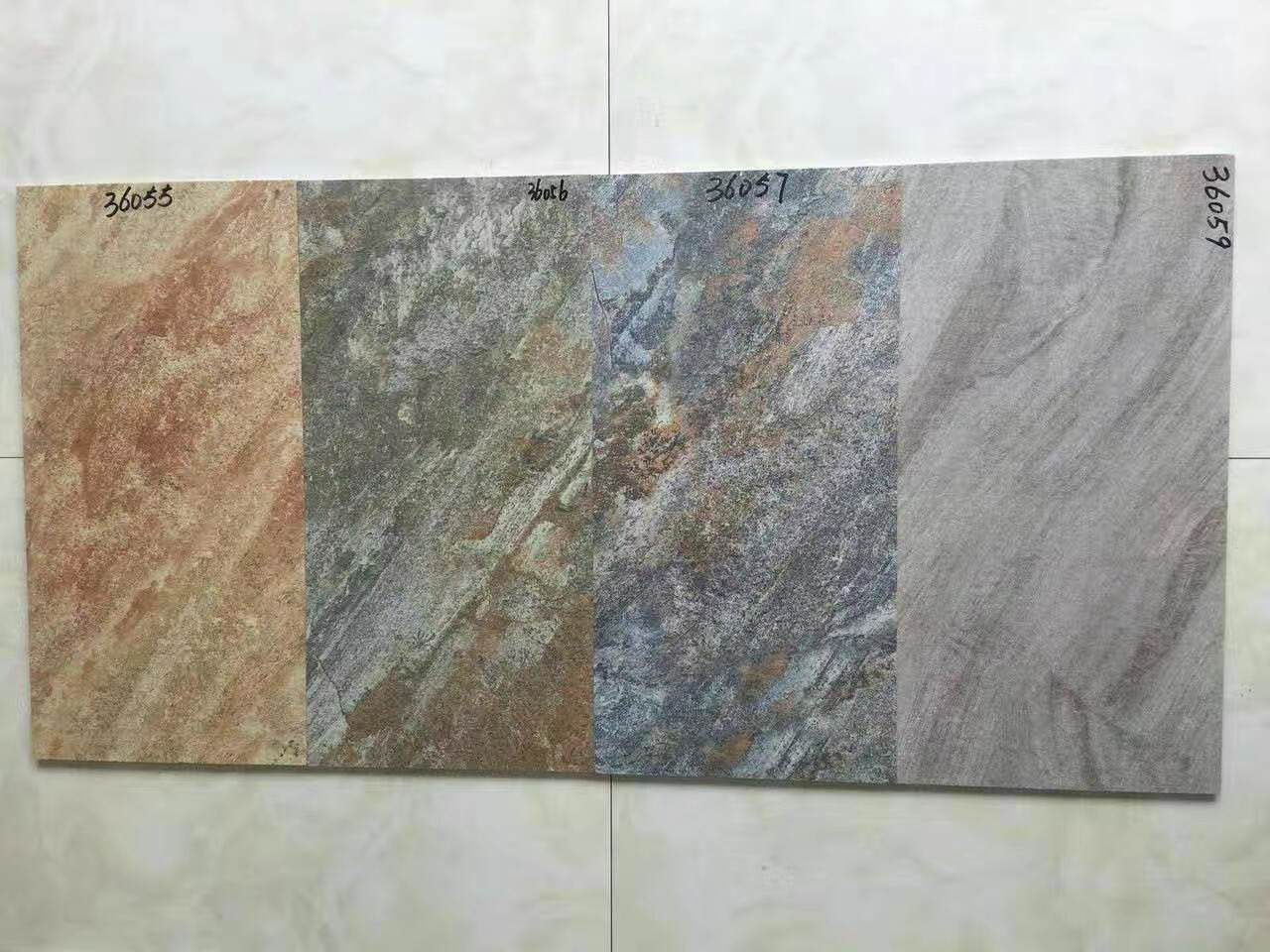 Exterior wall tiles