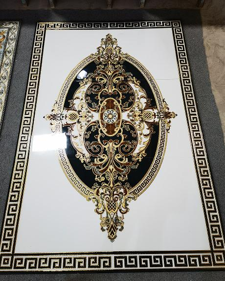 Golden carpet porcelain tiles 
