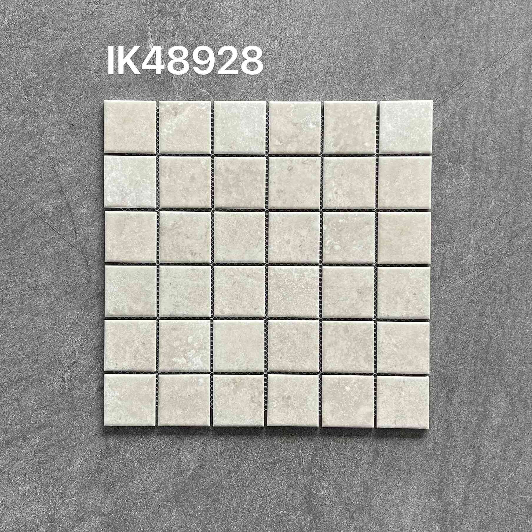 Limestone mosaic tiles 
