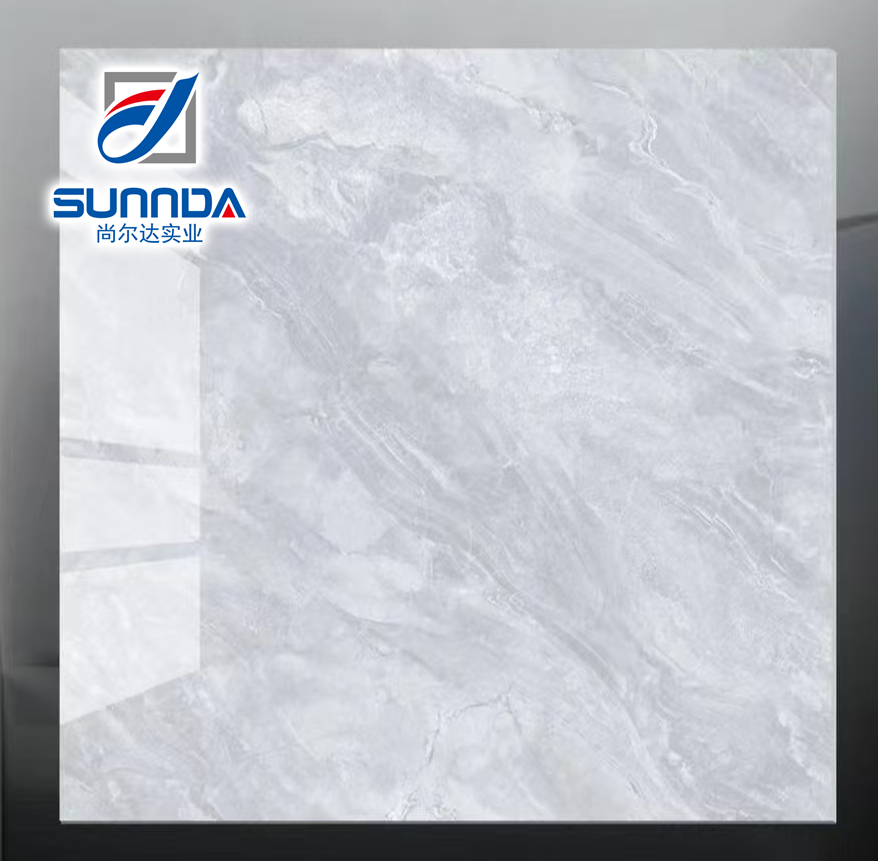 Glazed polished porcelain tiles 