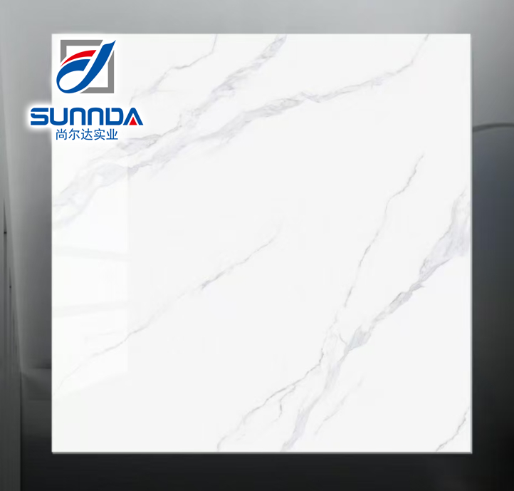 Glazed polished porcelain tiles 