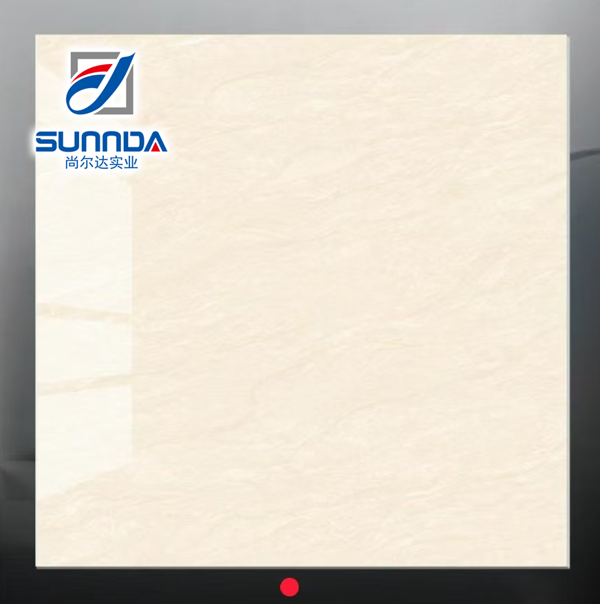 Glazed polished porcelain tiles 