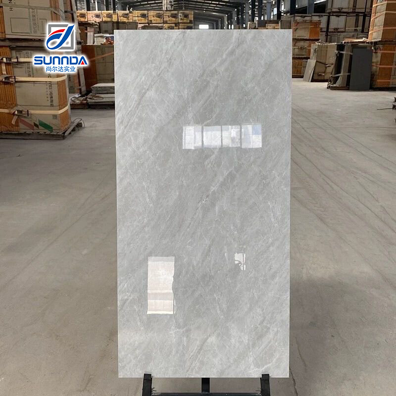 Glazed polished porcelain tiles 