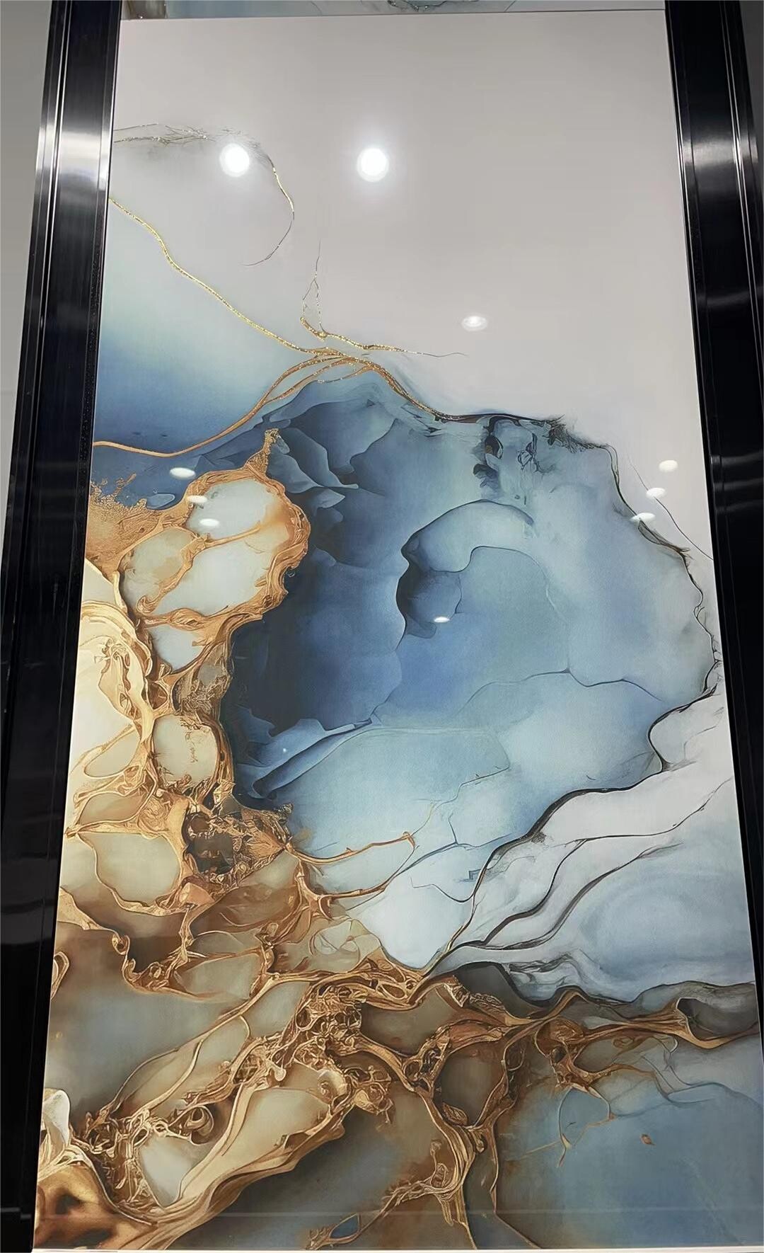 Glazed polished porcelain tiles 