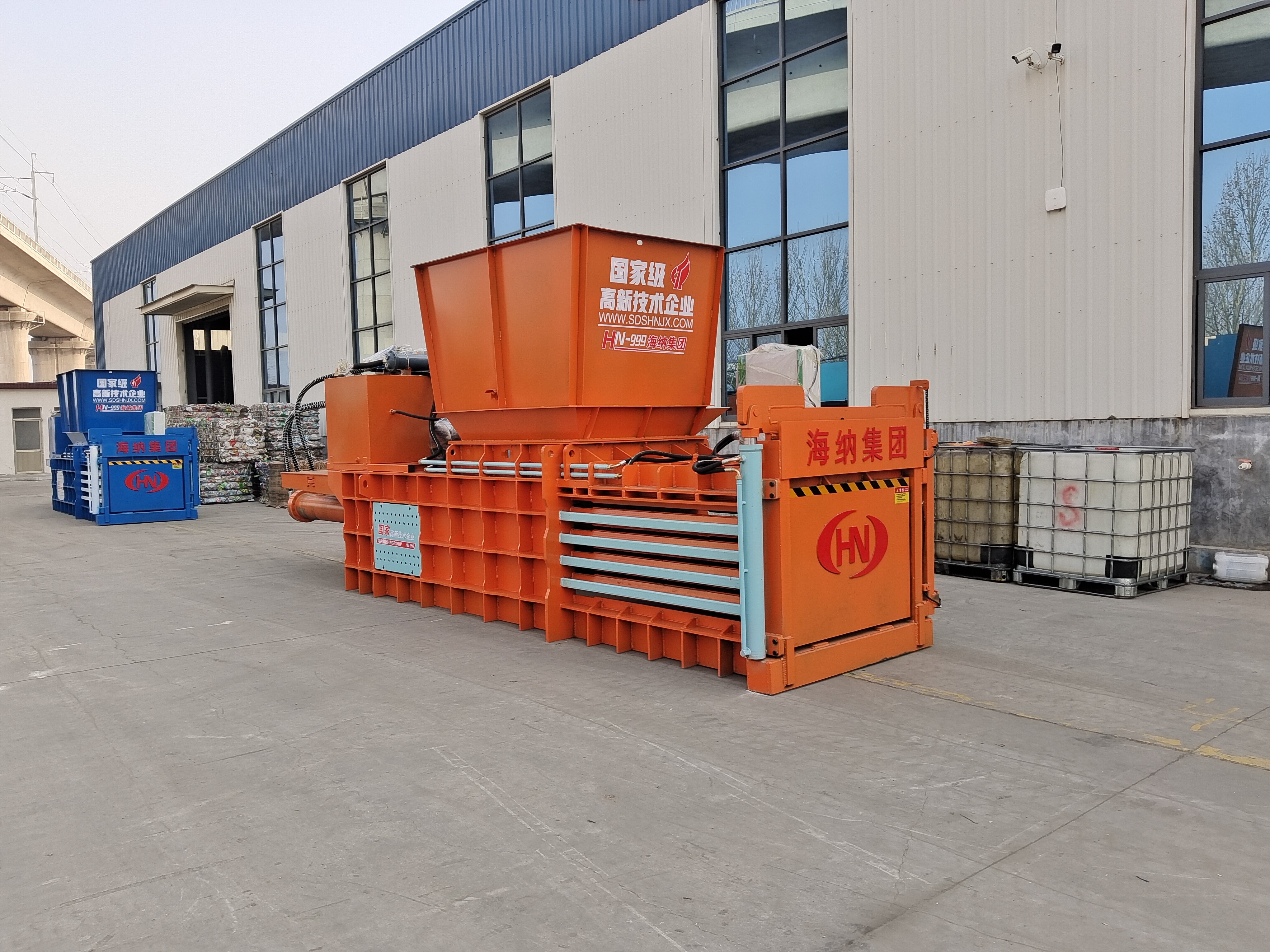 HN-100T horizontal hydraulic baler