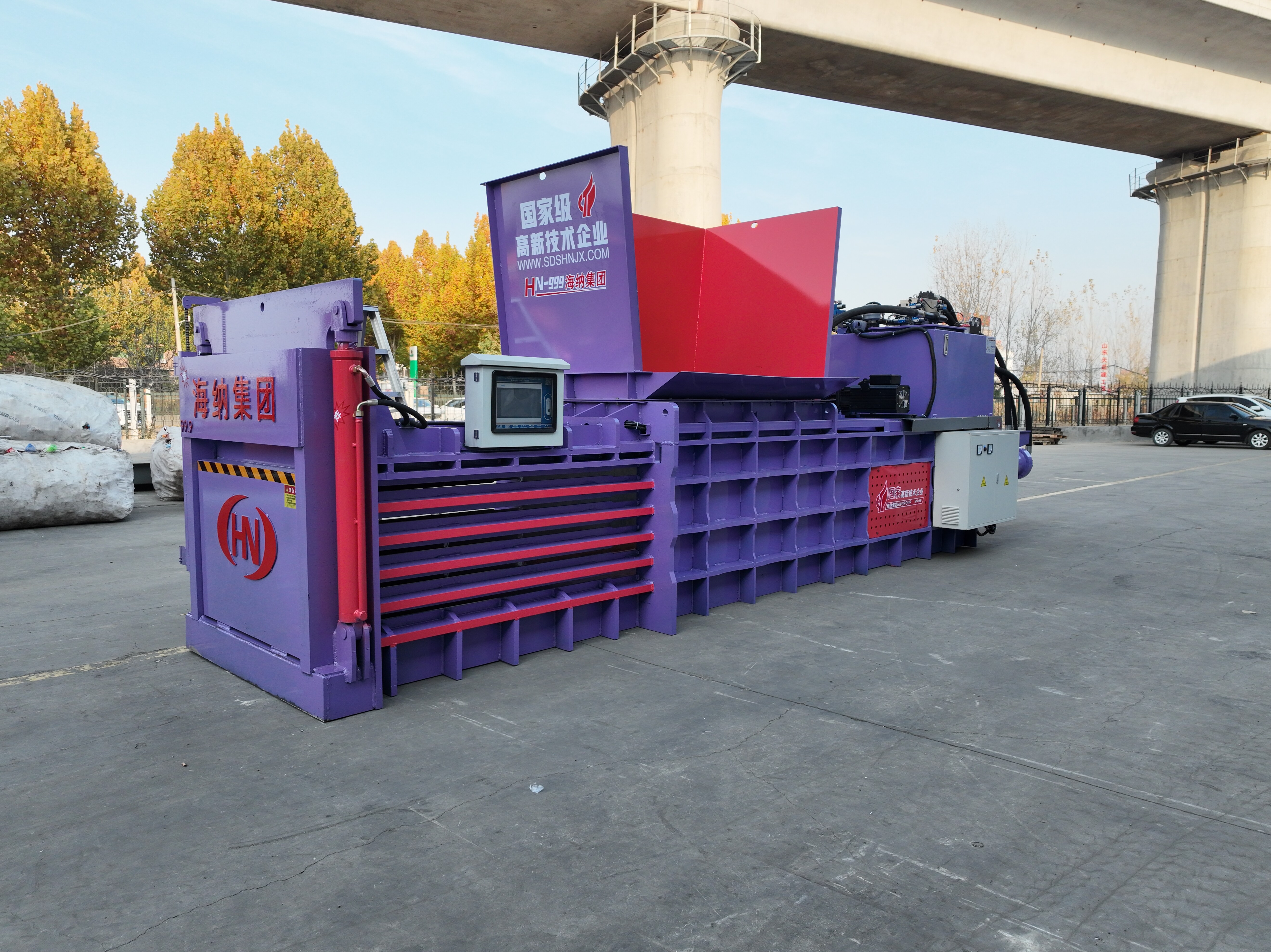 HN-160T（bale size :850mm）  horizontal hydraulic baler