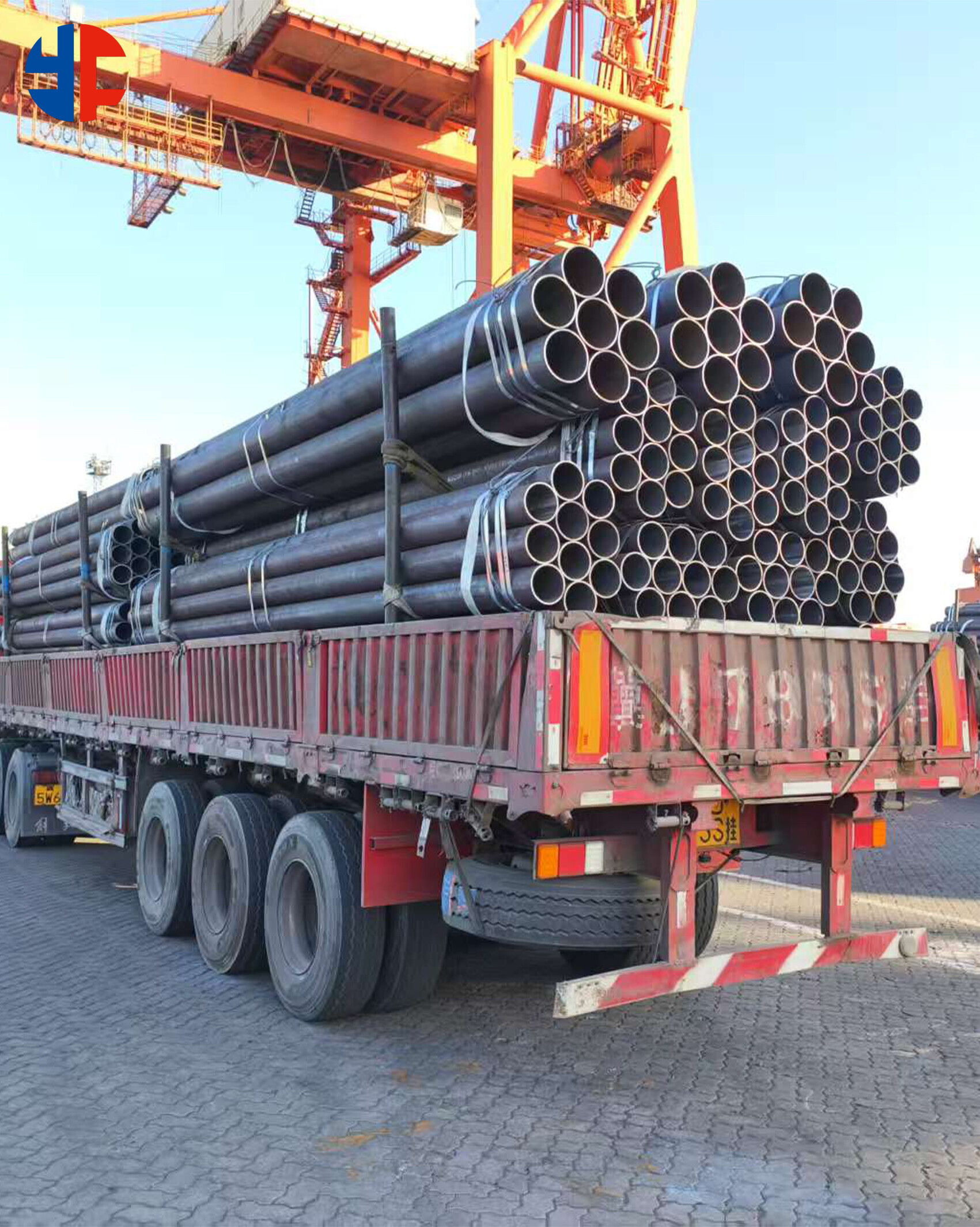 406 tons of seamless pipes have been shipped to India