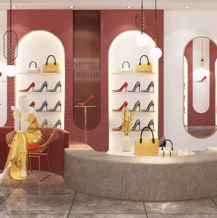 Shoe and bag counter