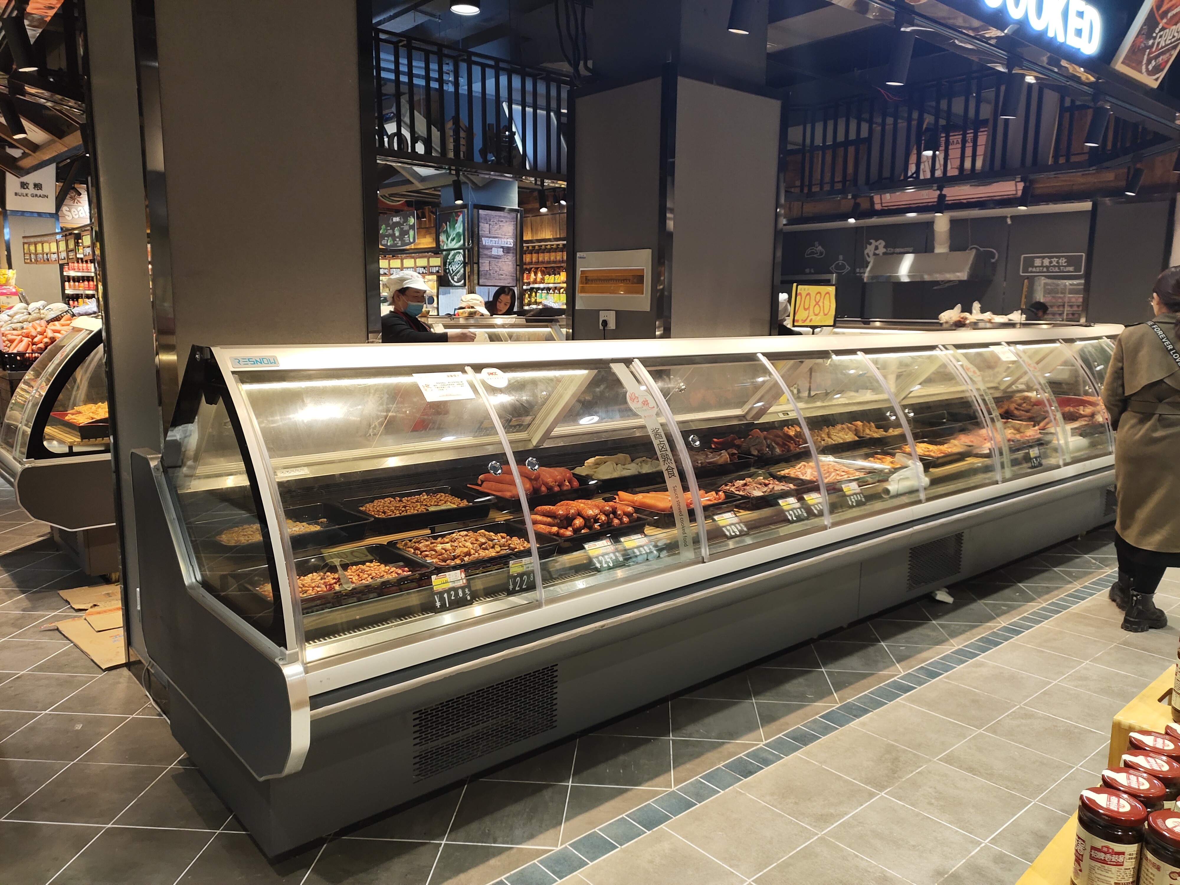 New design leading deli cabinet for store