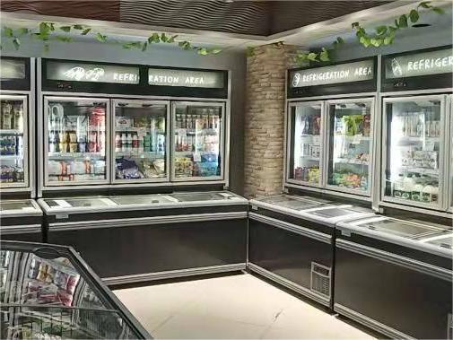 Supermarket Refrigeration and Frozen Combination Cabniet