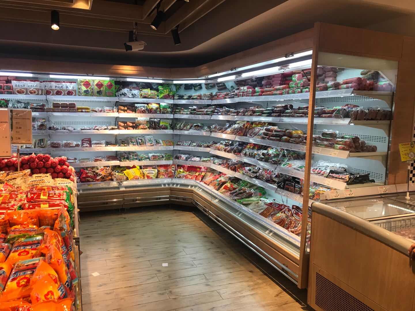 4 Layers Vertical Upright Multi deck Display Open Chiller