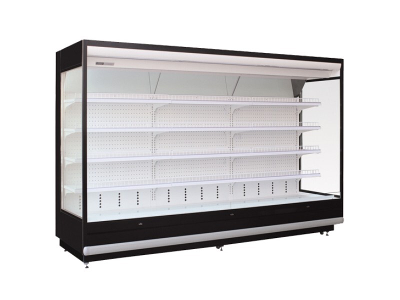 4 Layers Vertical Upright Multi deck Display Open Chiller