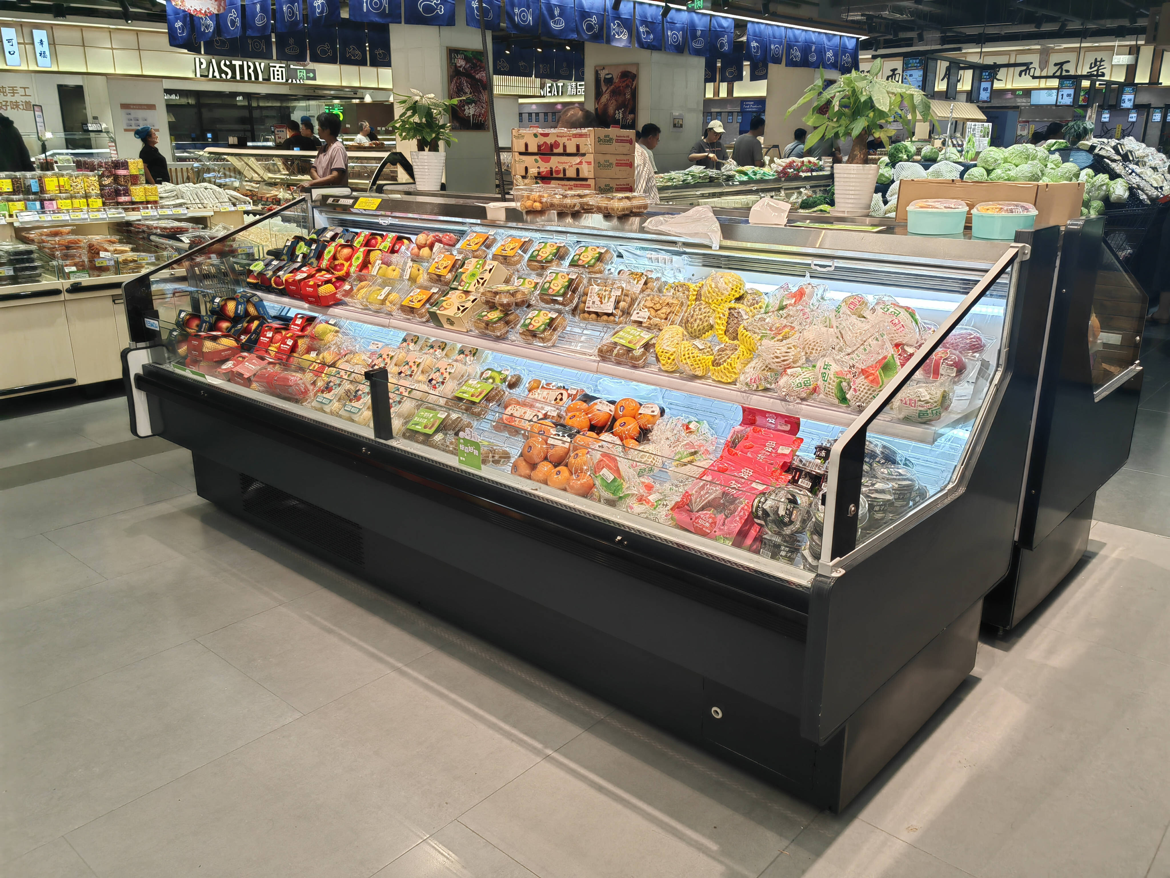 Commercial Supermarket Display Refrigerator for Fruit
