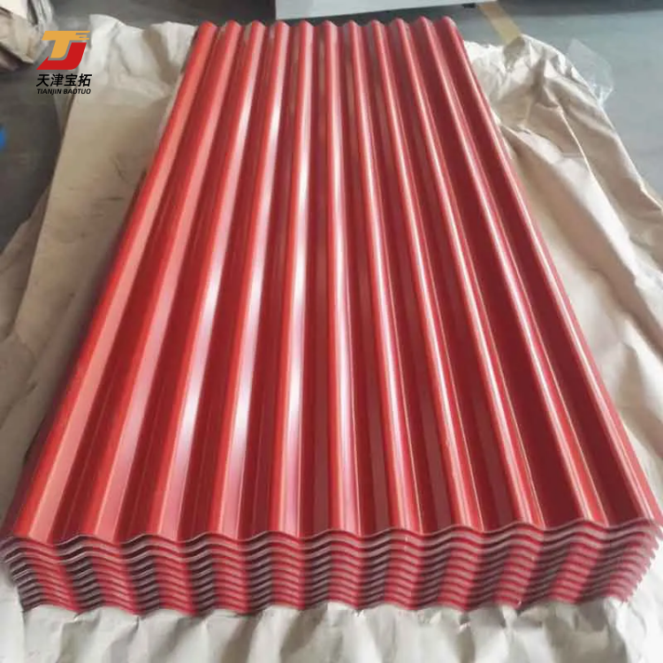 ASTM DIN Certified Zinc Roof Panels Color Coated PPGI Corrugated Prepainted Galvanized Steel Sheets Plate Iron Roofing Steel