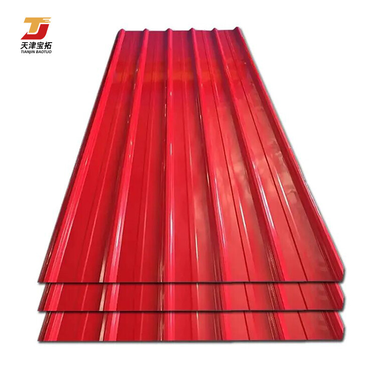 Color Coated Galvanized Corrugated Board For Roofing Dx51d G550 Color Painted Roofing Panel