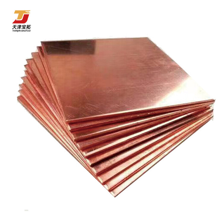 Wholesale Copper Cathodes Plates 3mm 5mm 20mm Thickness 99.99% Copper Cathodes T2 4x8 copper Plate Sheets Supplier Price