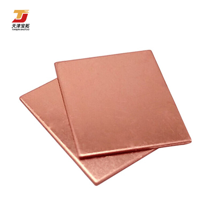 Wholesale Copper Cathodes Plates 3mm 5mm 20mm Thickness 99.99% Copper Cathodes T2 4x8 copper Plate Sheets Supplier Price