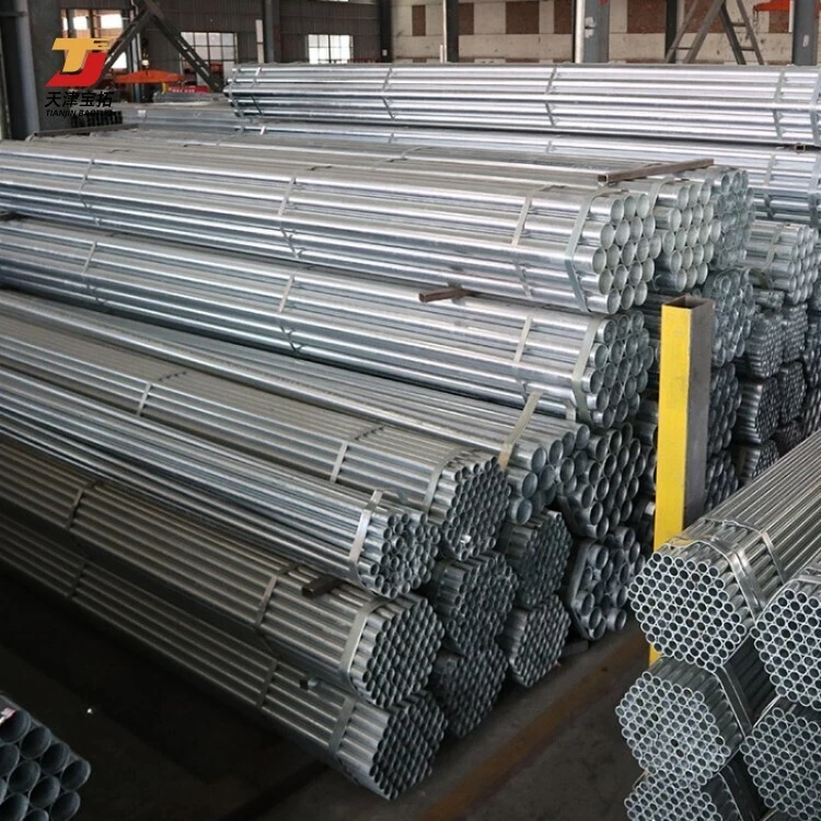 Low Price Q195 Q235 Steel Round Pipe Welded ERW Pipe Hot Dip Galvanized Steel Round Pipe For Sale