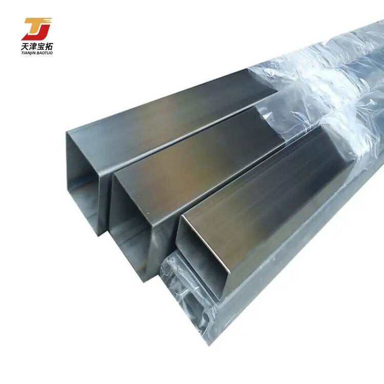 Factory Direct Sales 304 Mirror Polished Stainless Steel Tub Decorative Stainless Steel Square Tube 316 Stainless Steel Pipe