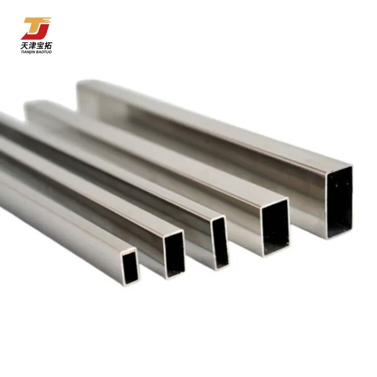 Factory Direct Sales 304 Mirror Polished Stainless Steel Tub Decorative Stainless Steel Square Tube 316 Stainless Steel Pipe