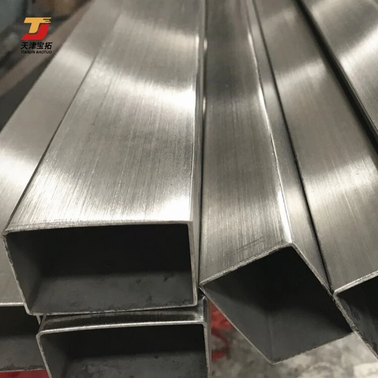 Factory Direct Sales 304 Mirror Polished Stainless Steel Tub Decorative Stainless Steel Square Tube 316 Stainless Steel Pipe