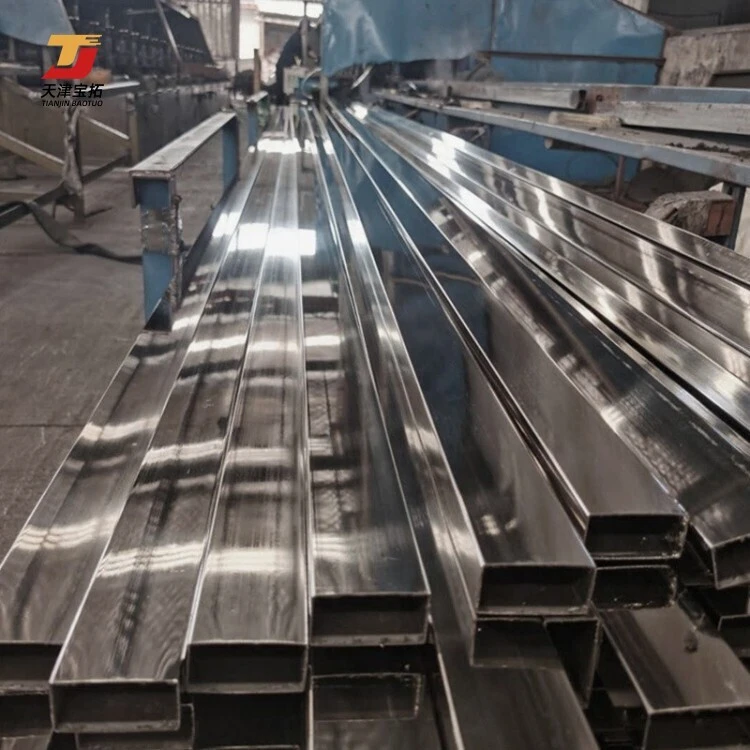 Factory Direct Sales 304 Mirror Polished Stainless Steel Tub Decorative Stainless Steel Square Tube 316 Stainless Steel Pipe