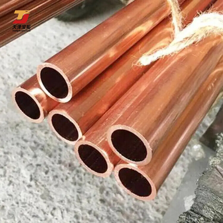 Sf-cu Din 1787 Seamless Copper Tube In ASTM B280 C12200 Tube Copper Seamless Pipe D76.1* 8mm* 6000mm Length