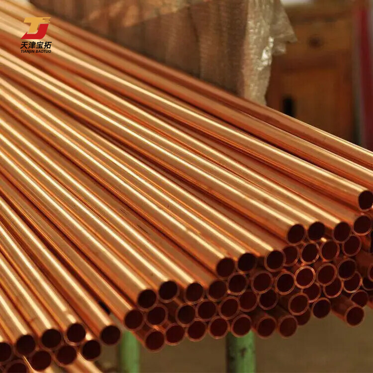 Sf-cu Din 1787 Seamless Copper Tube In ASTM B280 C12200 Tube Copper Seamless Pipe D76.1* 8mm* 6000mm Length