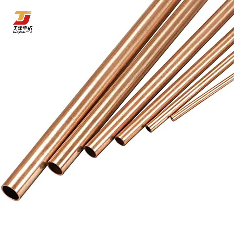 C10100 C10200 C11000 99.9% Pure EN 13348 Gas High Quality AC copper pipe 1/2