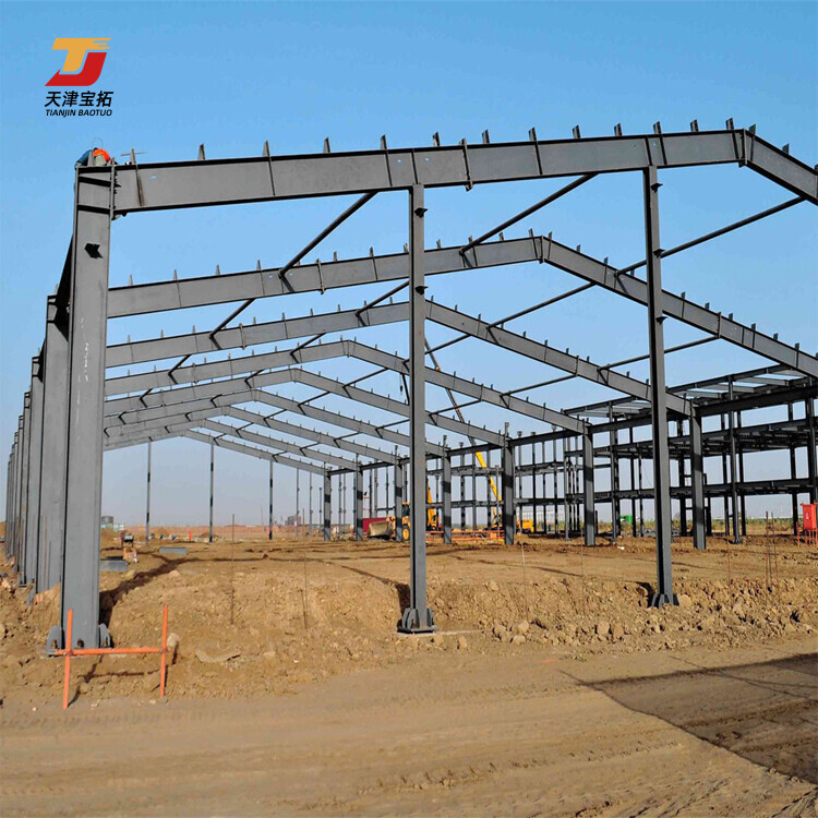 Low Cost Prefabricated Metal Warehouse & Workshop Steel Structure Building Lightweight Prefab with Welding Processing Service