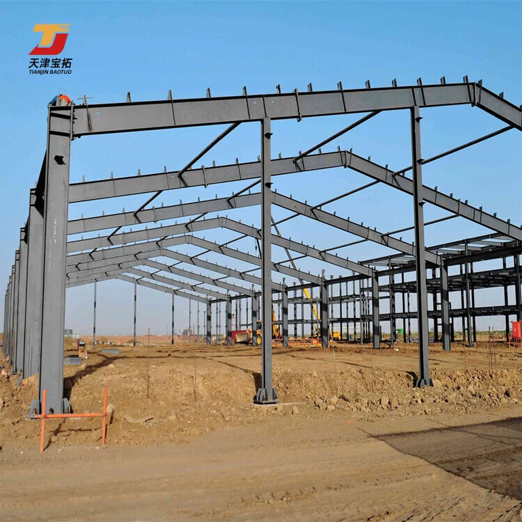 Low Cost Prefabricated Metal Warehouse & Workshop Steel Structure Building Lightweight Prefab with Welding Processing Service