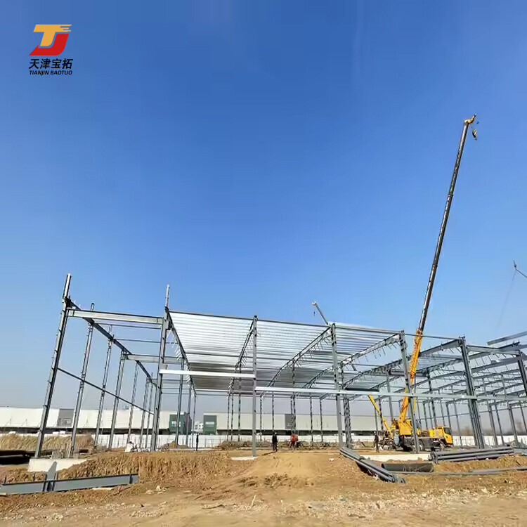 Low Cost Prefabricated Metal Warehouse & Workshop Steel Structure Building Lightweight Prefab with Welding Processing Service