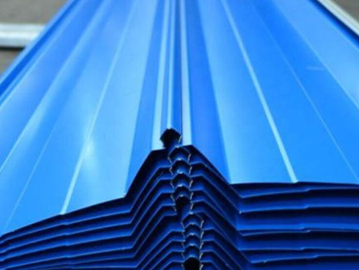 3mm Thickness Blue Color coated corrugated Sheet