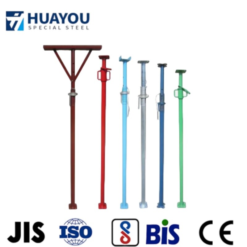 High Load Capacity Painted Adjustable Concrete Formwork Scaffolding Steel Props Building Jack