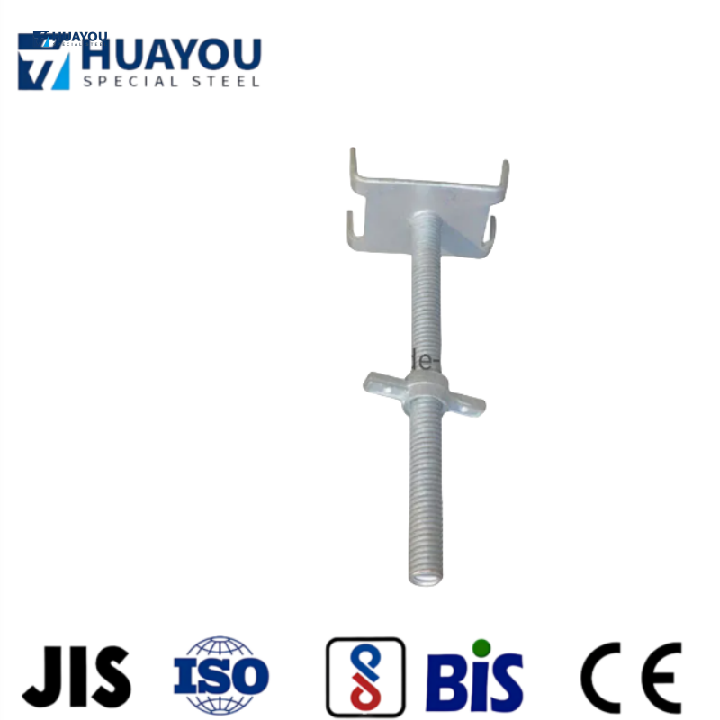 Ringlock Scaffolding Adjustable Hollow Solid Screw Jack Base/ U Head/ Fork Head Jack Leveling Jack