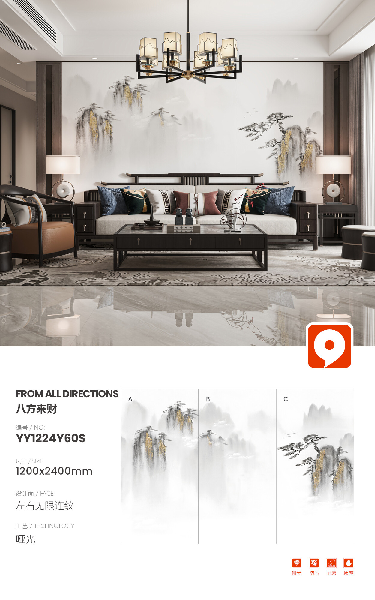 YY1224Y60S-Eight Directions to Make Money