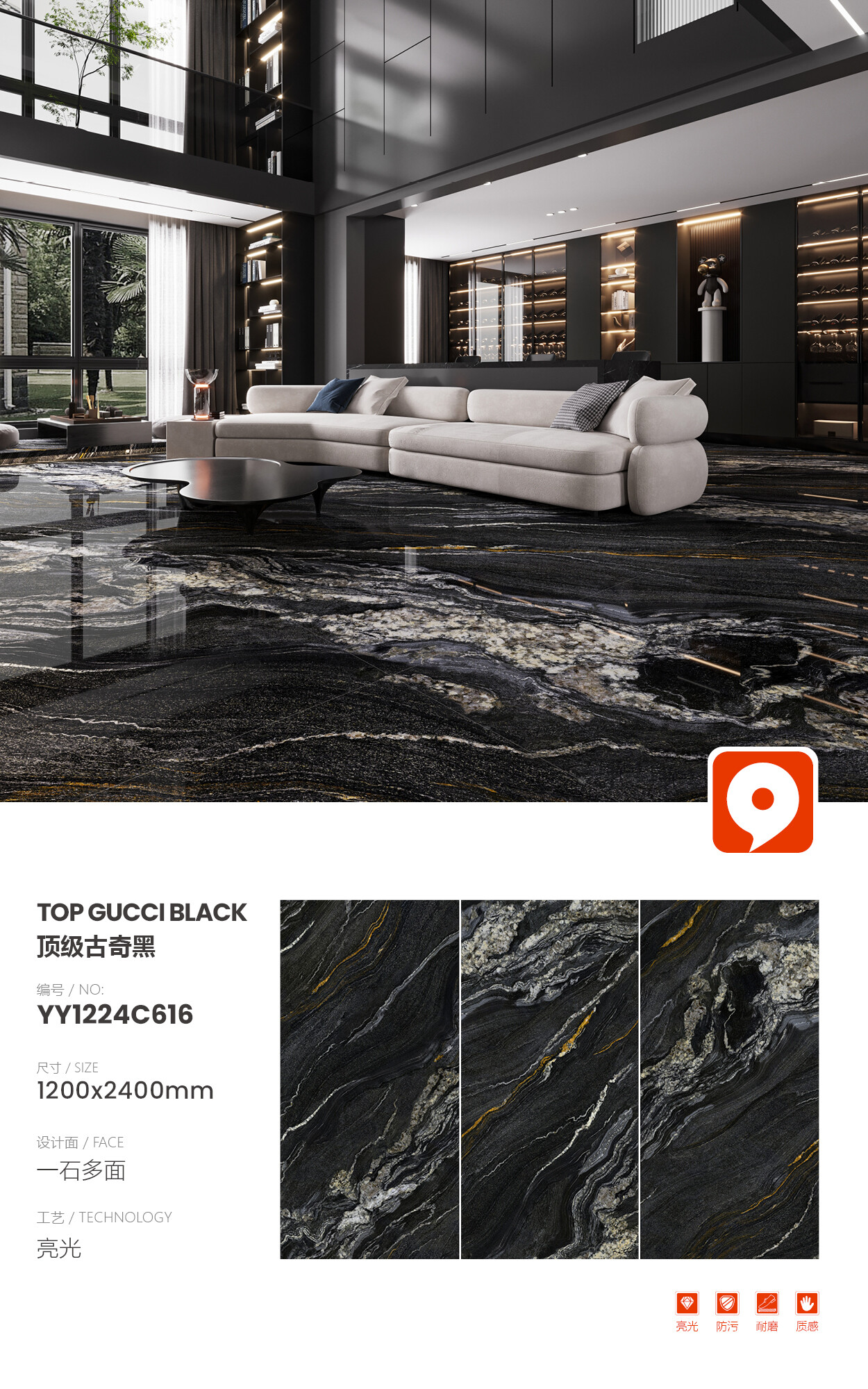 YY1224C616-Top Gucci Black