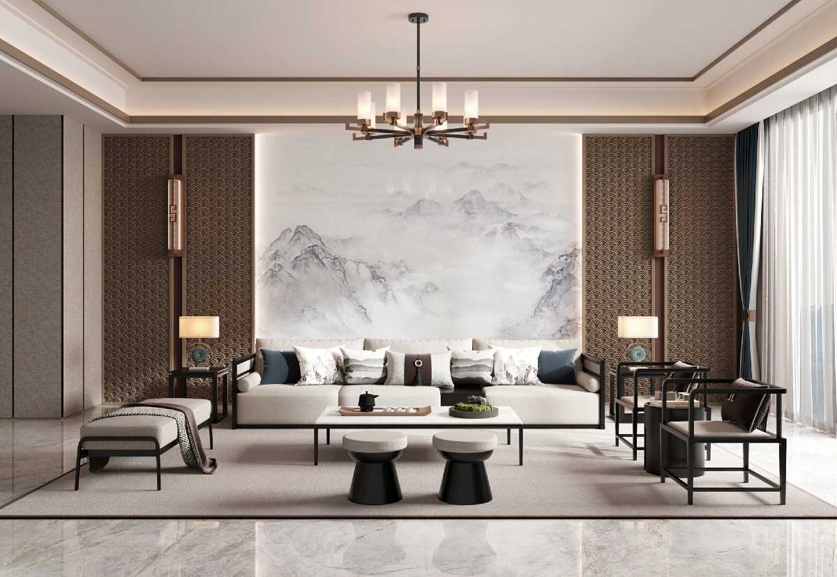 YY826C044蓬莱仙境-左右无限连纹（蓝）-大图-  调（杭.jpg