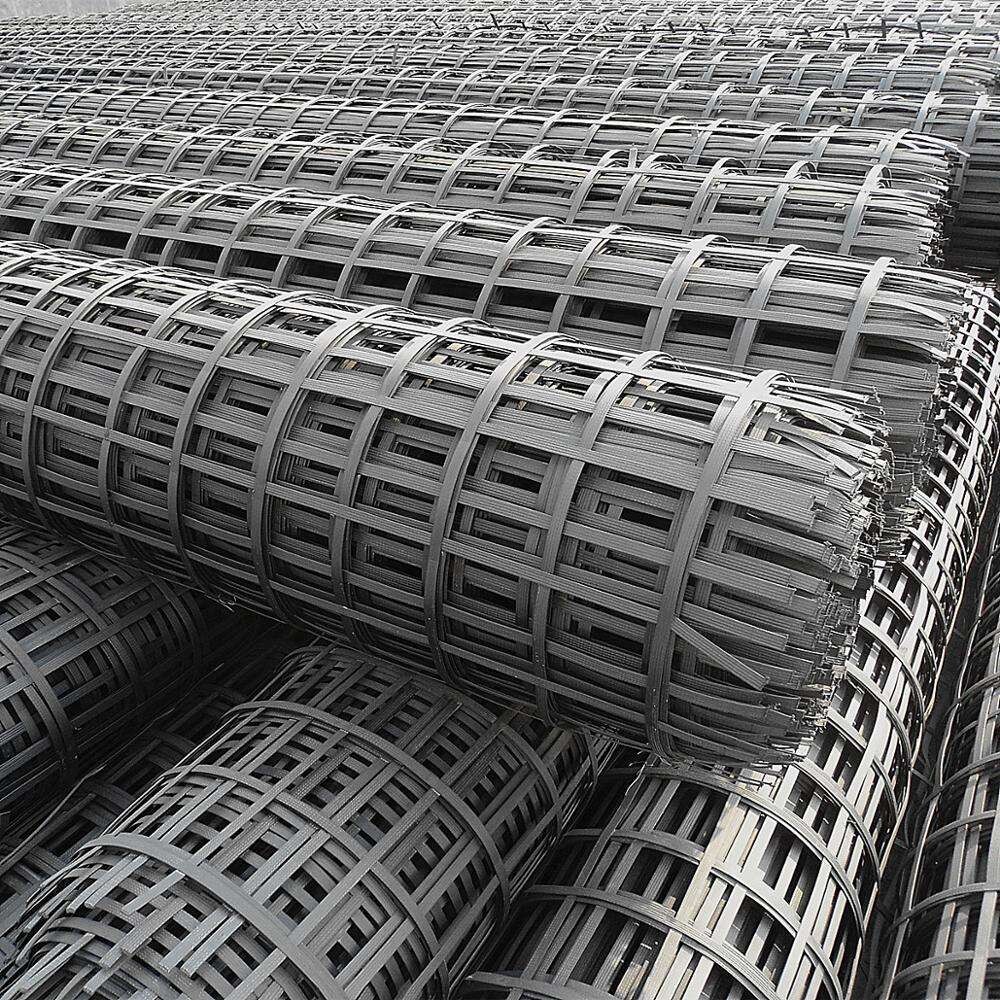 Steel-plastic Geogrid