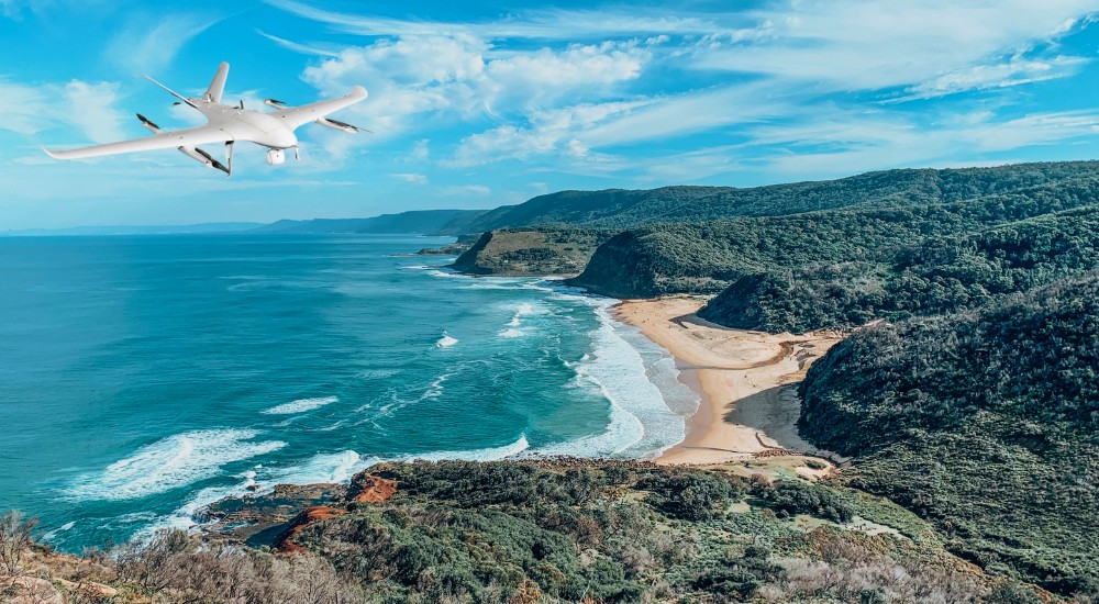 Hybrid vtol fixed wing uav