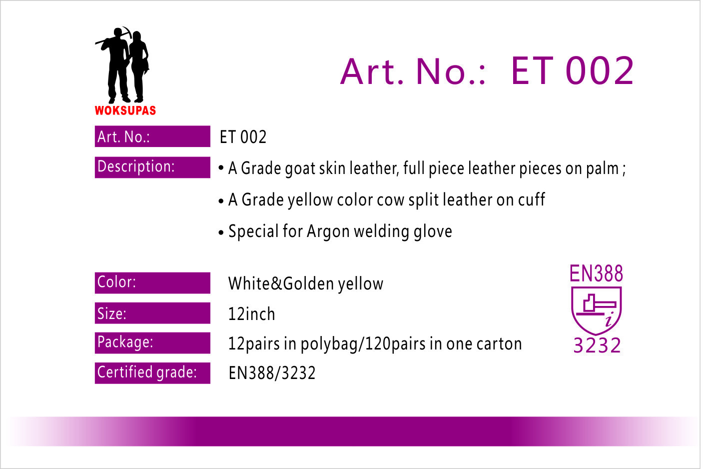 TIG glove series ET002