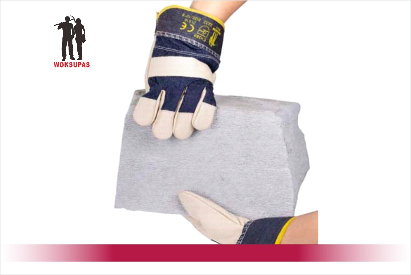 Leather work glove series EL018