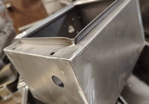 Elevator sheet metal chassis processing