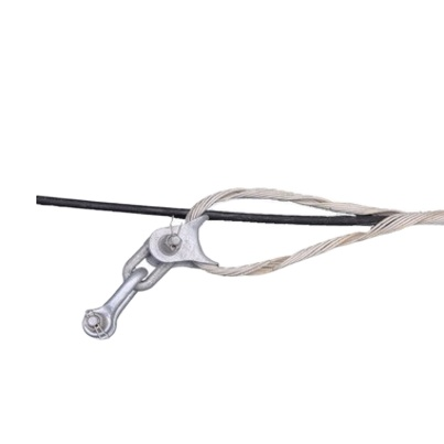 Galvanized Steel Helical Tension Grip Deadend Clamp For ADSS Fitting Guy Wire Hot Dipped Spiral Grip Deadend