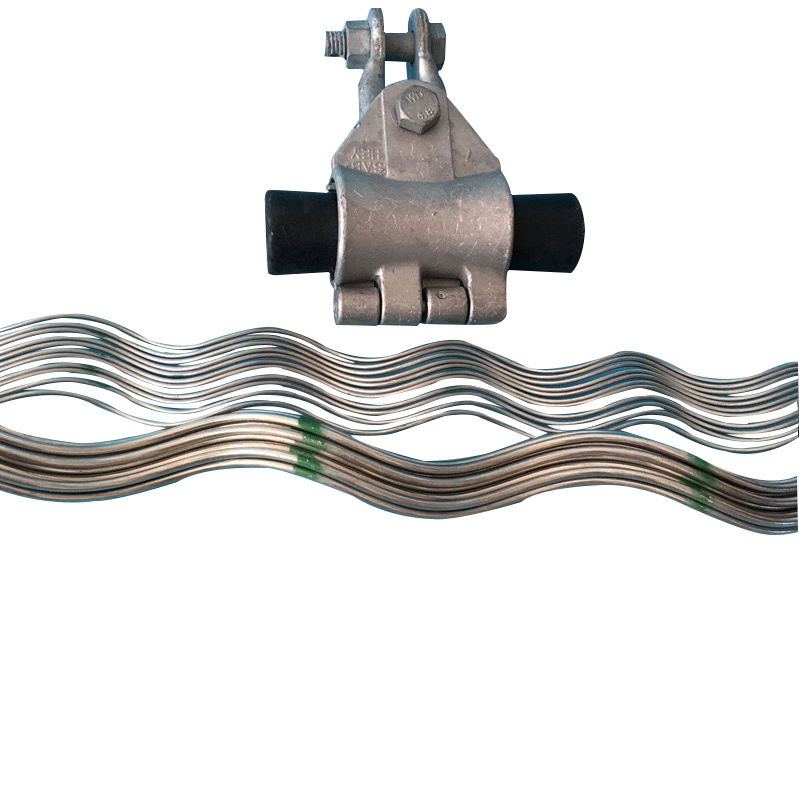 ADSS optical cable helical rods suspension clamp