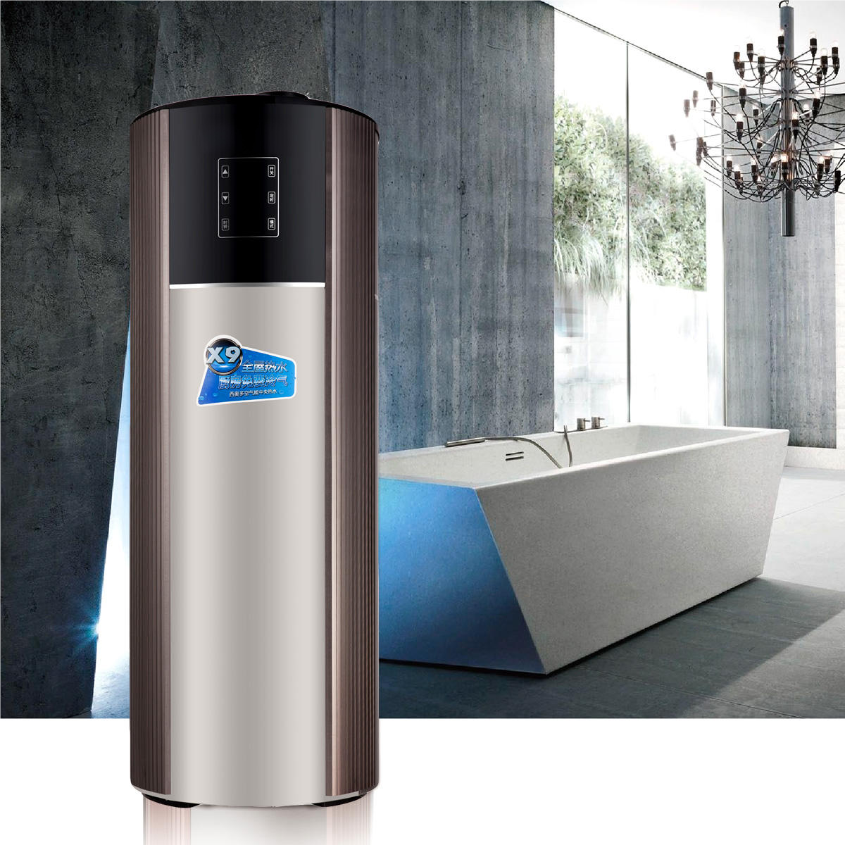 Water Boiler R32 Heat Pump Monoblock Water Heater by Air Source With CE, ERP